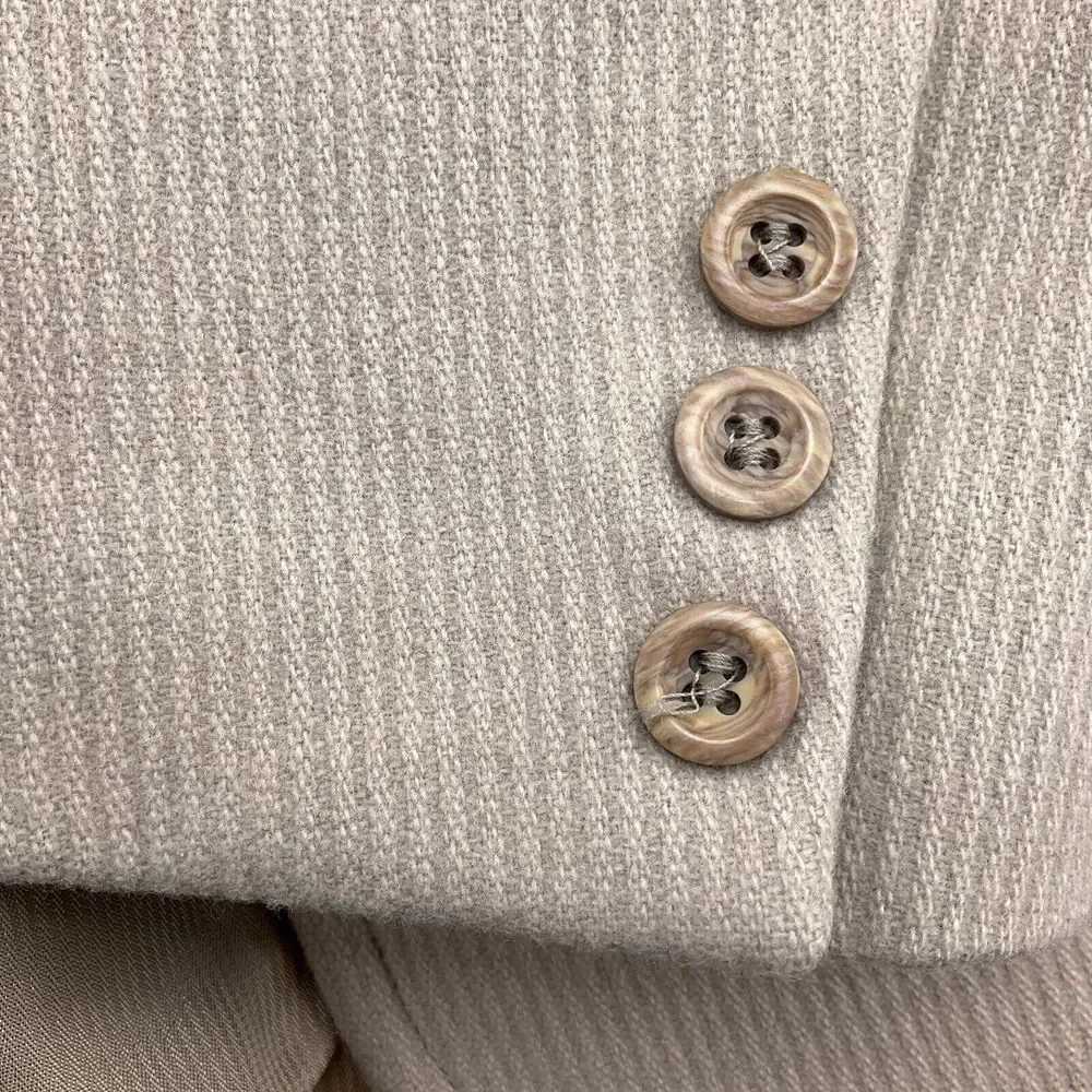 Bachrach Blazer Men‎ 42 Tall Long Beige Wool Cashmere Classic Jacket Russia